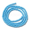 Synthetic Turquoise Dyed Beads Strands G-B090-A14-01-3