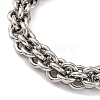 201 Stainless Steel Rope Chain Necklace NJEW-F222-38P-09-3