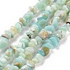 Natural Flower Amazonite Chips Beads Strands G-M205-12B-1