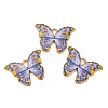 Light Gold Tone Alloy Enamel Pendants ENAM-M059-05KCG-07-3