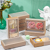 Foldable Paper Drawer Boxes with Clear Plastic Cover LS-CON-WH0095-68A-05-5