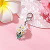 Resin & Glass Beaded Pendant Decorations HJEW-MZ00168-02-1