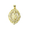 Real 18K Gold Plated Brass Micro Pave Cubic Zirconia Pendants KK-H472-37A-01G-1