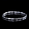 Synthetic Non-magnetic Hematite Beads Stretch Bracelets for Men RH6597-4