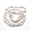 Synthetic White Howlite Chip Bead Strands X-G-M205-53-2