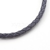 Braided Leather Cord Bracelet Making MAK-L018-05-3