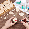 60Pcs 2 Styles Wood Pendants FIND-GA0008-39-3