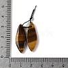 2Pcs Natural Tiger Eye Pendants G-A228-03A-3