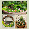 30Pcs 6 Colors Mushroom Themes Resin Display Decorations DJEW-TA0001-27-8