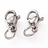 304 Stainless Steel Lobster Claw Clasps STAS-G240-01A-P-2