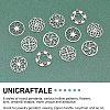 Unicraftale 24Pcs 6 Style 201 Stainless Steel Pendants STAS-UN0029-88-4