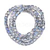 Electroplate Glass Beads Strands EGLA-D018-4x4mm-18-2