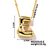 Simple and Stylish Brass Letter Pendant Satellite Chain Necklaces for Women Men GF2554-5-1