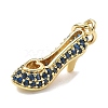 Brass Micro Pave Cubic Zirconia Pendants KK-K417-18G-1