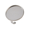 304 Stainless Steel Cuff Ring Components STAS-D372-07P-09-1