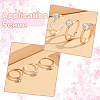 40Pcs Adjustable Alloy Rhinestone Finger Rings for Women RJEW-SP0001-02G-7