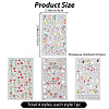 4Pcs 4 Styles Ocean Theme Self Adhesive PET Nail Art Stickers Decals MRMJ-SP0001-17-2