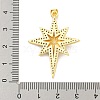 Rack Plating Brass Micro Pave Clear Cubic Zirconia Pendants KK-K341-72G-3