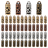 200Pcs 4 Colors Tibetan Style Cord Ends FIND-PH0061-92-1