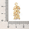 Brass Micro Pave Cubic Zirconia Pendants KK-B107-11G-3