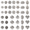 120Pcs 12 Styles Tibetan Style Alloy Beads FIND-TA0002-75-2