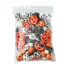 DIY Halloween Synthetic Turquoise & Round Wood Beads Jewelry Findings Kits DIY-FS0006-35-6