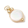 Natural White Shell Pendants PALLOY-JF04839-4