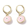 Real 18K Gold Plated Brass Dangle Leverback Earrings EJEW-L269-007G-03-1