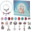 Christmas Theme DIY European Bracelet Necklaces Making Kit DIY-WH0308-346-1