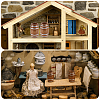 Wood Barrels Miniature Ornaments DJEW-WH0043-110A-01-5