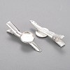 Iron Alligator Hair Clip Findings IFIN-Q101-12mm-10S-2