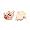 Halloween Theme Rack Plating Luminous Alloy Enamel Pendants ENAM-N056-232G-4