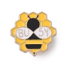 Busy Bees with Honeycomb Enamel Pins JEWB-B029-02B-1