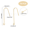 DICOSMETIC 70Pcs Brass Earring Hooks KK-DC0001-14-2