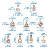 Alloy Charms ZIRC-TA0001-04-21