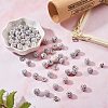 100Pcs Polymer Clay Rhinestone Round Beads RB-SZ0001-04-3