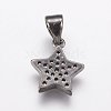 Brass Micro Pave Cubic Zirconia Charm ZIRC-E143-72B-2