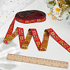 Ethnic Style Polyester Jacquard Ribbon OCOR-WH0078-478A-04-4