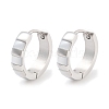 304 Stainless Steel Hoop Earrings EJEW-C096-28A-P-1