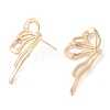 Brass Stud Earring Findings KK-N256-04G-2