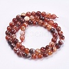 Natural Striped Agate/Banded Agate Beads Strands G-P364-24-6mm-2