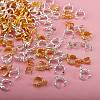 200Pcs 4 Style Alloy & Brass Ice Pick Pinch Bails FIND-SZ0001-96-4