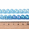 Anti-Tarnish Electroplate Glass Beads Strands GLAA-N064-10mm-03-4