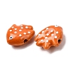 Handmade Porcelain Beads X-PORC-K010-06G-2