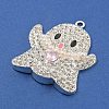 Alloy with Glass Rhinestone Pendants FIND-B033-01G-P-2