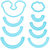 SUNNYCLUE 1 Set Plastic Rainbow & Cloud Clay Cutter Set DIY-SC0021-34-1