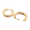 Ion Plating(IP) Frosted 304 Stainless Steel Huggie Hoop Earrings for Women EJEW-C096-32B-G-2