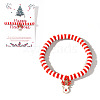 Elegant Christmas Handmade Polymer Clay Heishi Beaded Stretch Bracelets MV9996-33-1