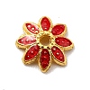 Multi-Petal Alloy Enamel Bead Caps FIND-G029-02G-05-1