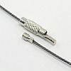 201 Stainless Steel Wire Necklace Cord TWIR-SW001-10-3